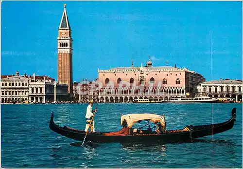 Cartes postales moderne Venezia Bassin St Marco eu gondole