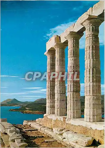 Moderne Karte Temple de Poseidon