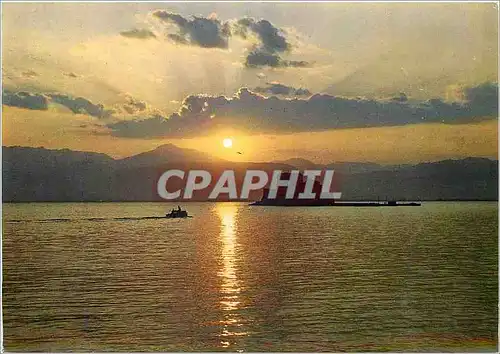 Cartes postales moderne Nauplie Coucher du soleil au pittoresque Bourtzi