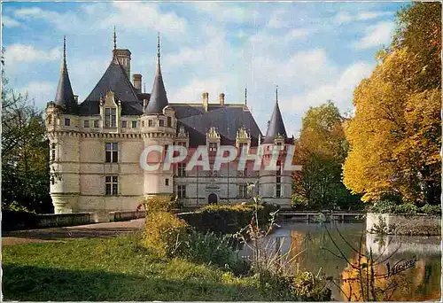 Moderne Karte Azay le Rideau Indre et Loire Le chateau du XVI siecle