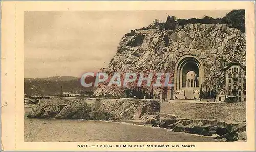 Cartes postales moderne Nice Le Quai du Midi et le Monument aux Morts