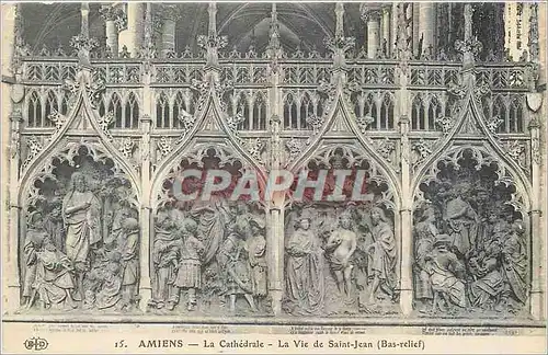 Cartes postales Amiens La Cathedrale La Vie de Saint Jean