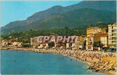 Cartes postales moderne Menton AM Une plage vers Carnoles