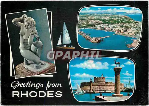 Cartes postales moderne Greetings from Rhodes