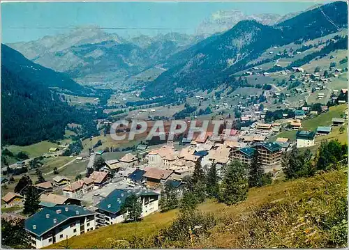 Cartes postales moderne Chatel Hte Savoie Vue generale Au fond Le Mont Chauffe