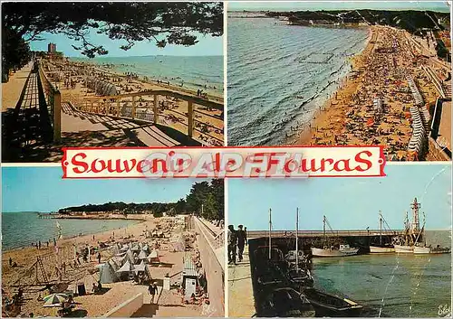 Cartes postales moderne Souvenir de Fouras de gauche a droite