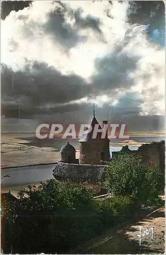Cartes postales moderne Le Mont Saint Michel Manche Les Remparts Cote Ouest