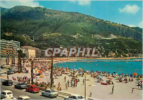 Cartes postales moderne Menton Garavan AM La Promenade du bord de mer et les nouvelles plages de Garavan