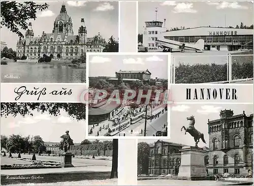 Cartes postales moderne Grusse aus Hannover Avion Aviation
