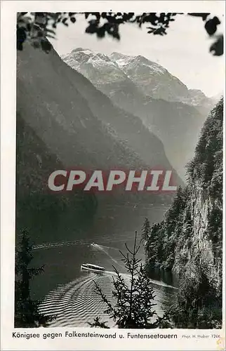 Cartes postales moderne Konigsee gegen Falkensteinwand u Funtenseetauern