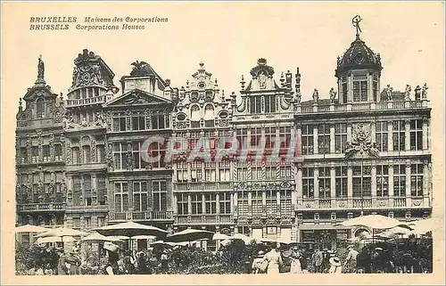 Cartes postales Bruxelles Maison des Corporations