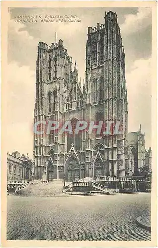 Cartes postales Bruxelles Eglise Ste Gudule