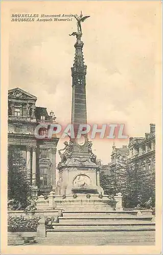 Cartes postales Bruxelles Monument Anspach