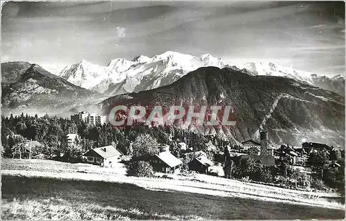 Cartes postales moderne Plateau d'Assy Panorama sur le Massif du Mont Blanc