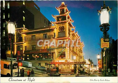 Cartes postales moderne San Francisco's Chinatown at night