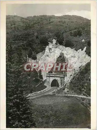 Moderne Karte Le Lioran Cantal Vue sur le Tunnel