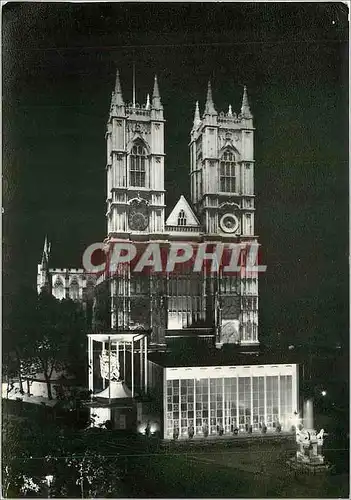 Moderne Karte Westminster Abbey with Temporaty Annexe for the Coronation of HM Queen Elizabeth II