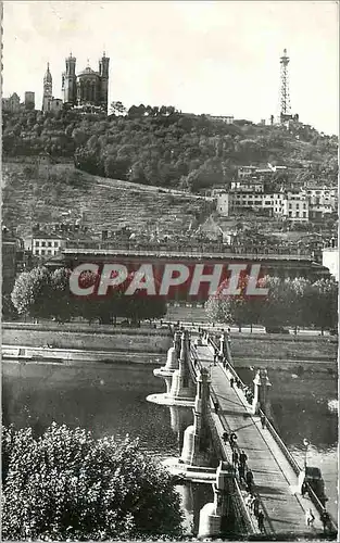 Cartes postales moderne Lyon Pont du Palais de Justice et Fourviere