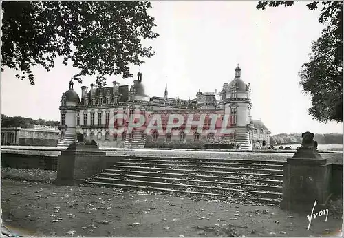 Moderne Karte Chantilly Oise Facade Nord du Chateau