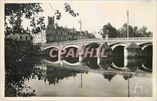 Moderne Karte Auxerre Yonne Le pont Paul Bert