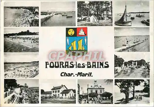 Moderne Karte Fouras les Bains Char Marit