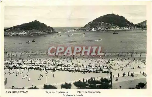 Cartes postales moderne San Sebastian Plage de Ondarreta