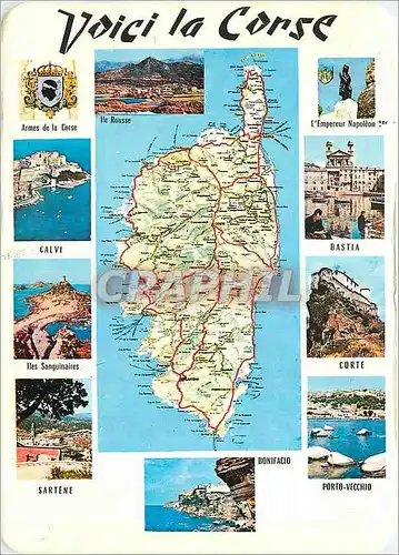 Cartes postales moderne Voici la Corse