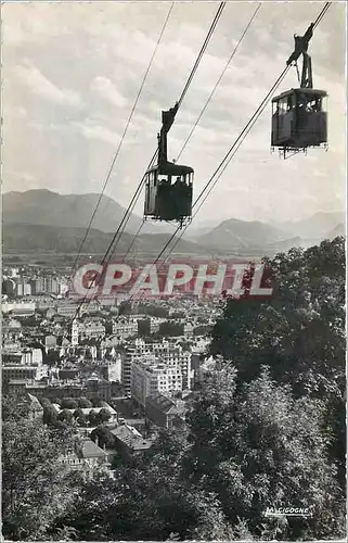 Moderne Karte Grenoble Isere Croisement du Telepherique