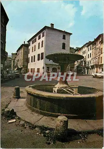 Cartes postales moderne Les Vans Fontaine et Place du Marche