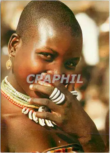 Cartes postales moderne Afrique en Couleurs Un joli sourire d'Afrique
