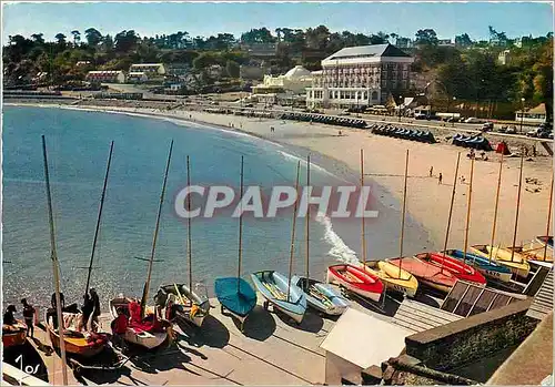 Cartes postales moderne Perros Guirec C du N La grande plage de Trestraou et l'ecole de voile