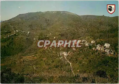 Moderne Karte Corse Ile d'Amour Vue Generale de Silvareccio Dans la Castaniccia
