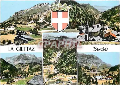 Moderne Karte La Giettaz Savoie