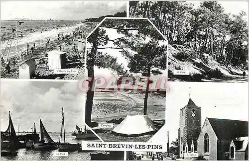 Moderne Karte Saint Brevin les Pins La Cote de Jade Bateau