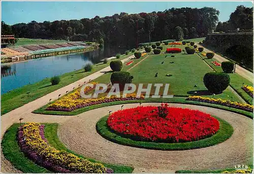 Moderne Karte Chateau du Lude Les Jardins a la Francaise