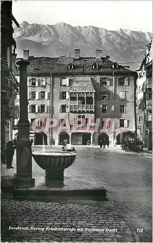 Moderne Karte Innsbruck Herzog Friedrichstrasse mit Goldenem Dacht