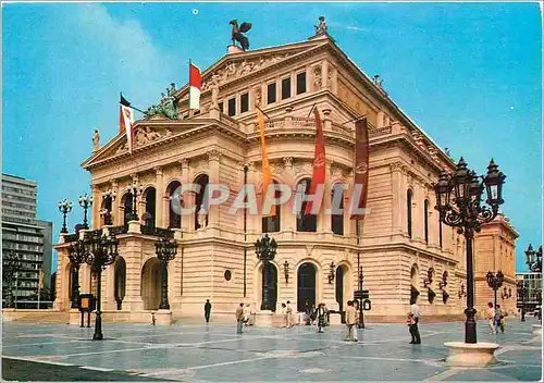 Moderne Karte Frankfurt am Main Alte Oper