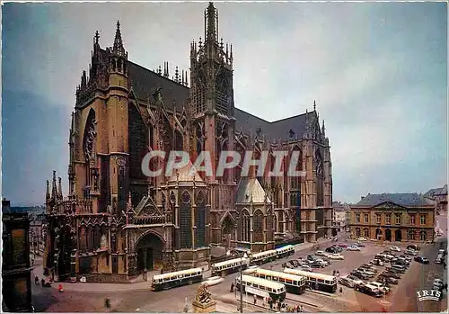 Moderne Karte Metz Moselle La Cathedrale