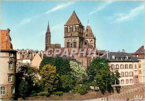 Moderne Karte Strasbourg Bas Rhin Eglise Saint Thomas