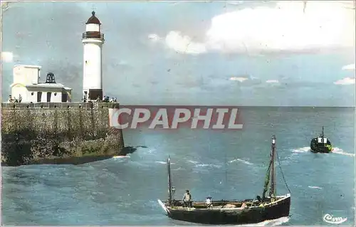 Cartes postales moderne Le Treport Seine Maritime Le Phare Bateau