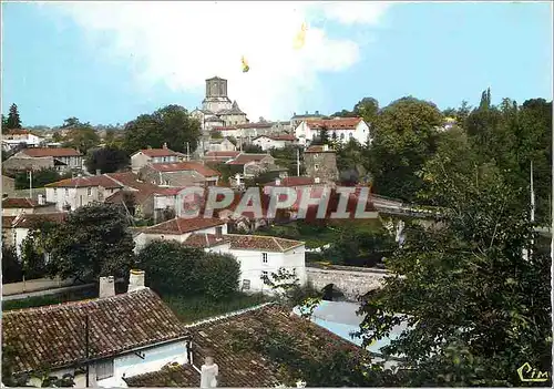 Moderne Karte Vouvant Vendee Vue panoramique