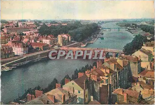Cartes postales moderne Angers Maine et Loire Vue generale vers la Pont du Centre sur la Maine