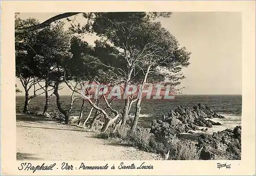 Cartes postales moderne St Raphael Var Promenade a Santa Lucia