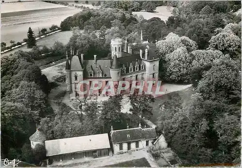 Cartes postales moderne Louestault I et L Vue aerienne Chateau de Fontenailles