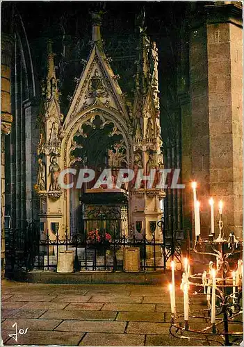 Cartes postales moderne La Cathedrale de Treguier C du N Le tombeau de Saint Yves