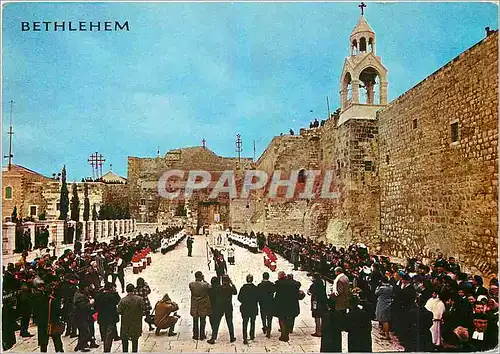 Cartes postales moderne Bethlehem Church of Nativity at christmas procession