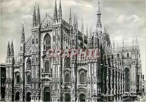 Moderne Karte Milano Il Duomo