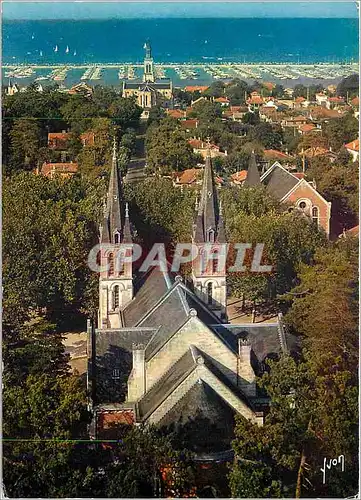 Cartes postales moderne Arcachon Gironde L'Eglise Saint Elme