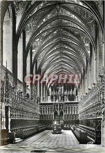 Moderne Karte Albi Cathedrale Ste Cecile le choeur et la Nef Orgue