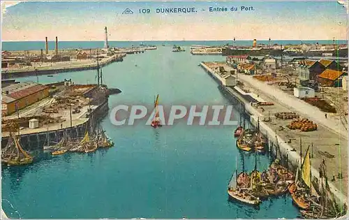 Ansichtskarte AK Dunkerque Entree du Port Bateaux